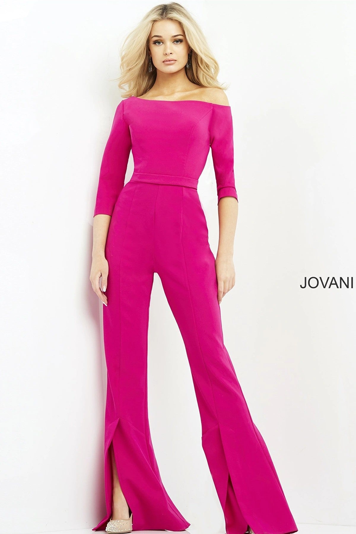 Jovani 1867 Three Quarter Sleeve Jumpsuit
